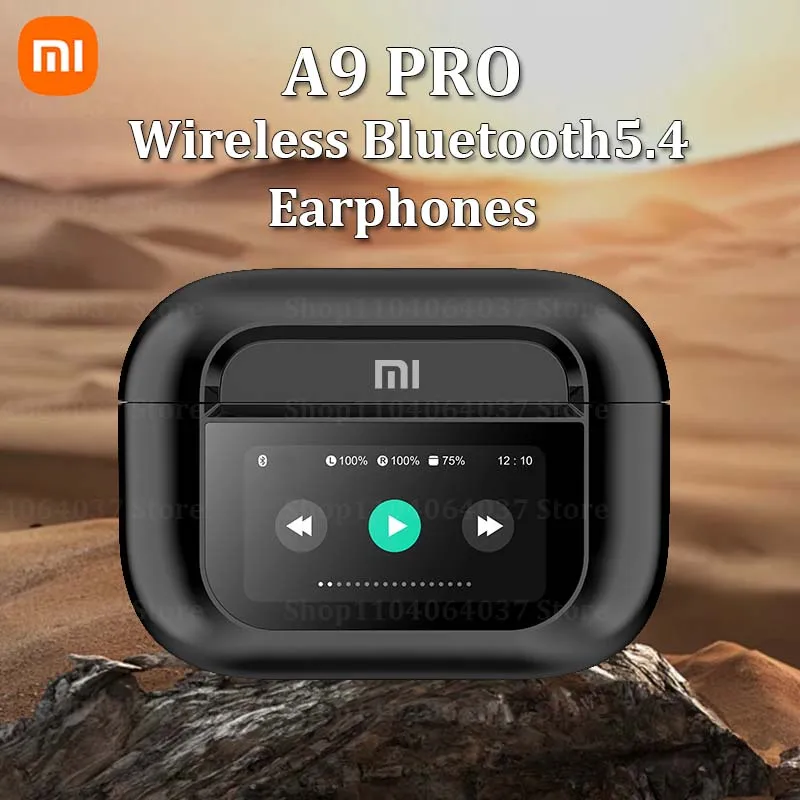 

XIAOMI A9 Pro Wireless Earbuds LED Screen TWS ANC Bluetooth5.4 Earphones HIFI Stereo Headsets In Ear Sports Headphones With Mic