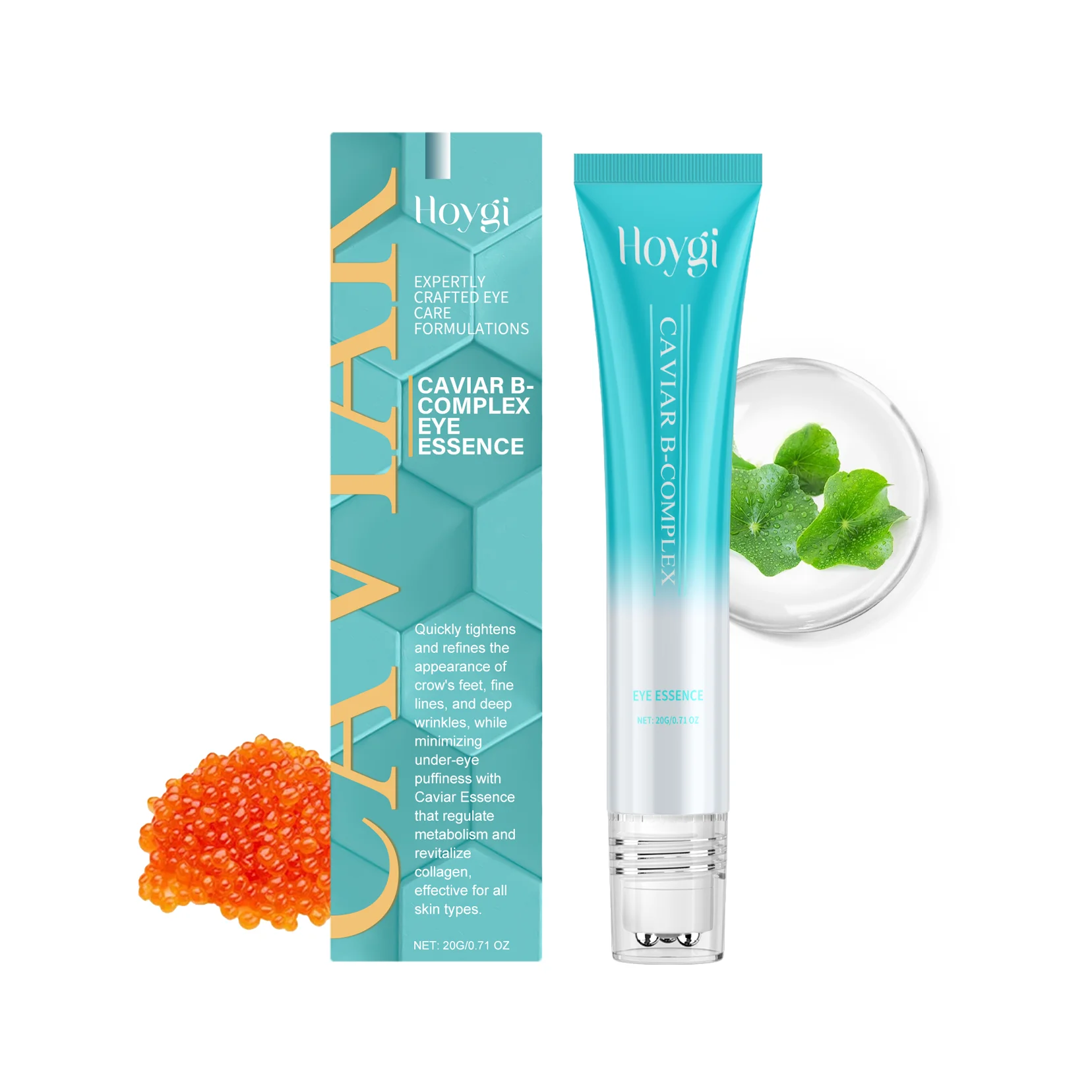 Caviar Eye Essence Remove Dark Clrcles Firming Lifting Smoothing Fine Lines Anti Puffiness Moisturize Skin Around the Eye Serum