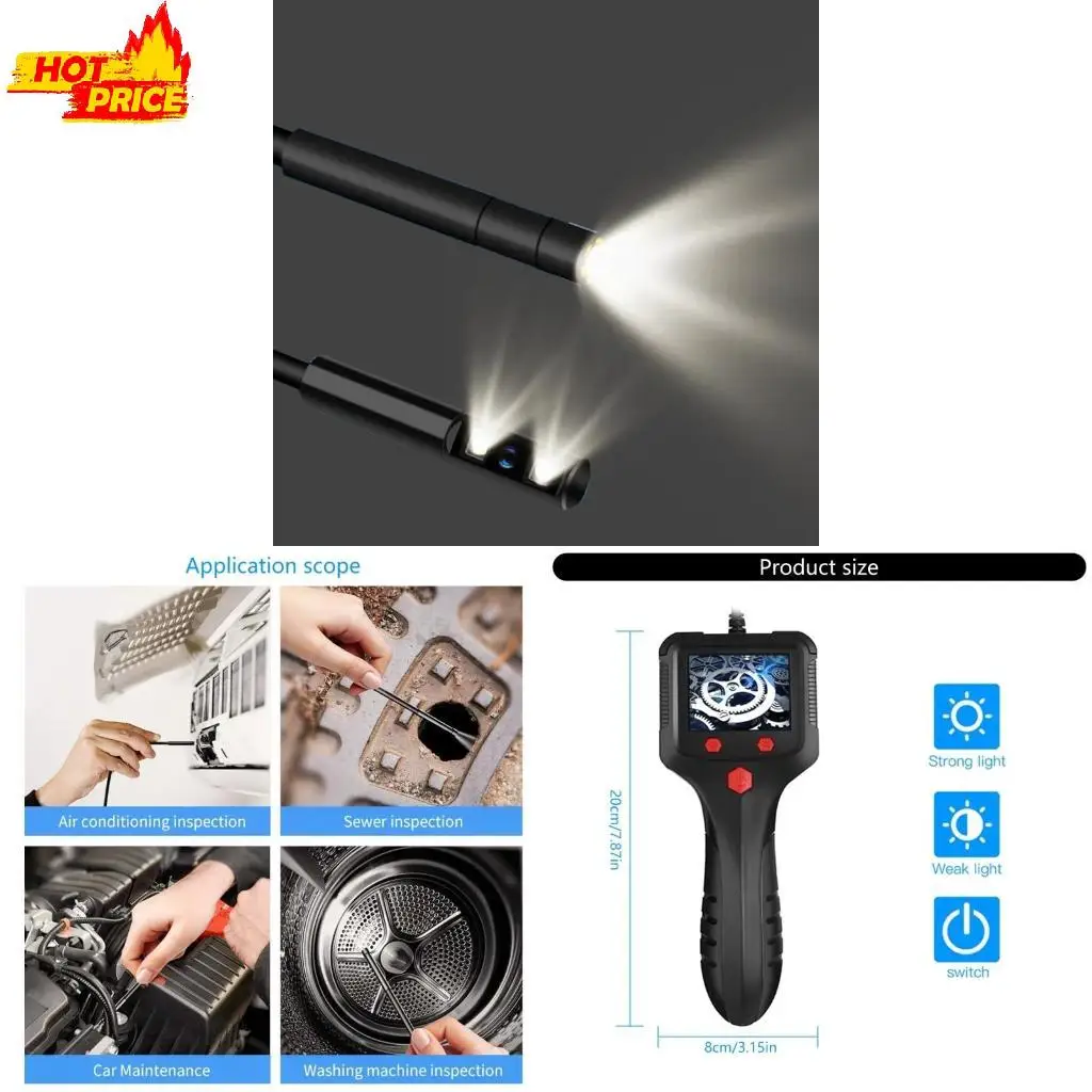 

3 инспекционная камера с линзом с инструментом Light Borescope для автомобильных проверок