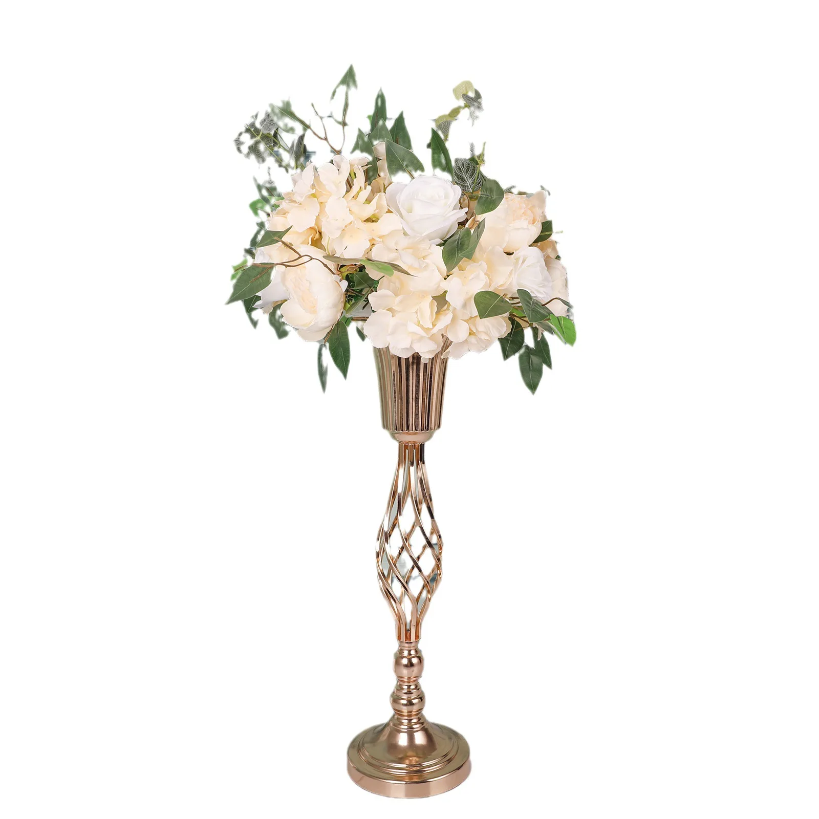 

Luxury Flower Vase For Wedding Table Centerpieces Decoration Flower Arrangement Road Guide Candlestick Birthday Party 10-20pcs