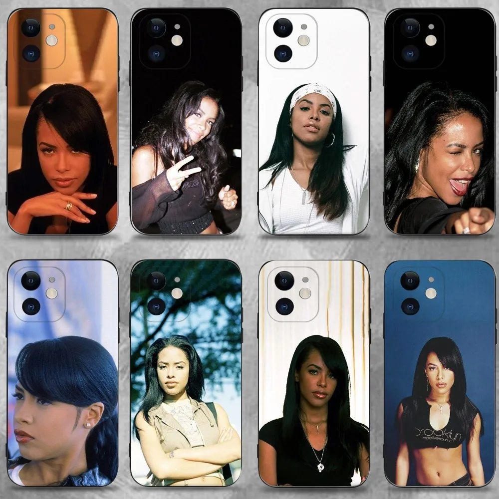 

Singer A-Aaliyah Actress Phone Case For iPhone 16,15,14,13,12,11 Plus,Pro Max,XS,X,XR,SE,Mini,8,7,Soft Silicone Black Cover