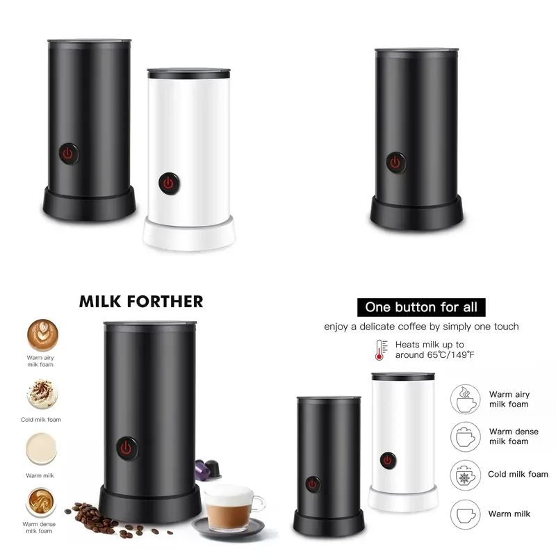 New Pattern Hot Coffee Foam Maker Electric Hot Chocolate Maker Warmer Milk Frothing Milk Frother Machine