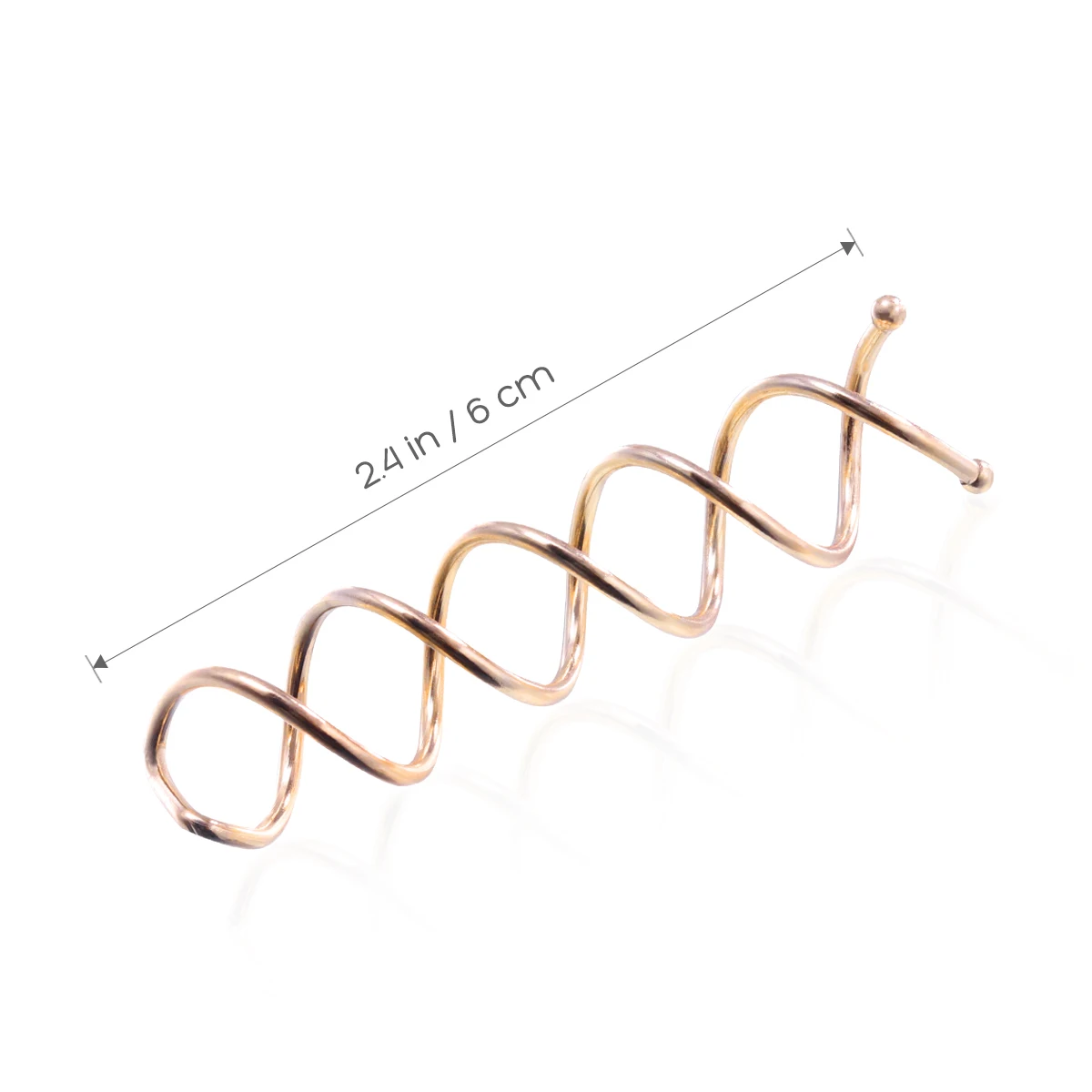 

10 pcs Spiral Pins Medium Size For Long Hair Fast Easy Bun Styling Lightweight Metal Alloy Plated Durable Hair Clip