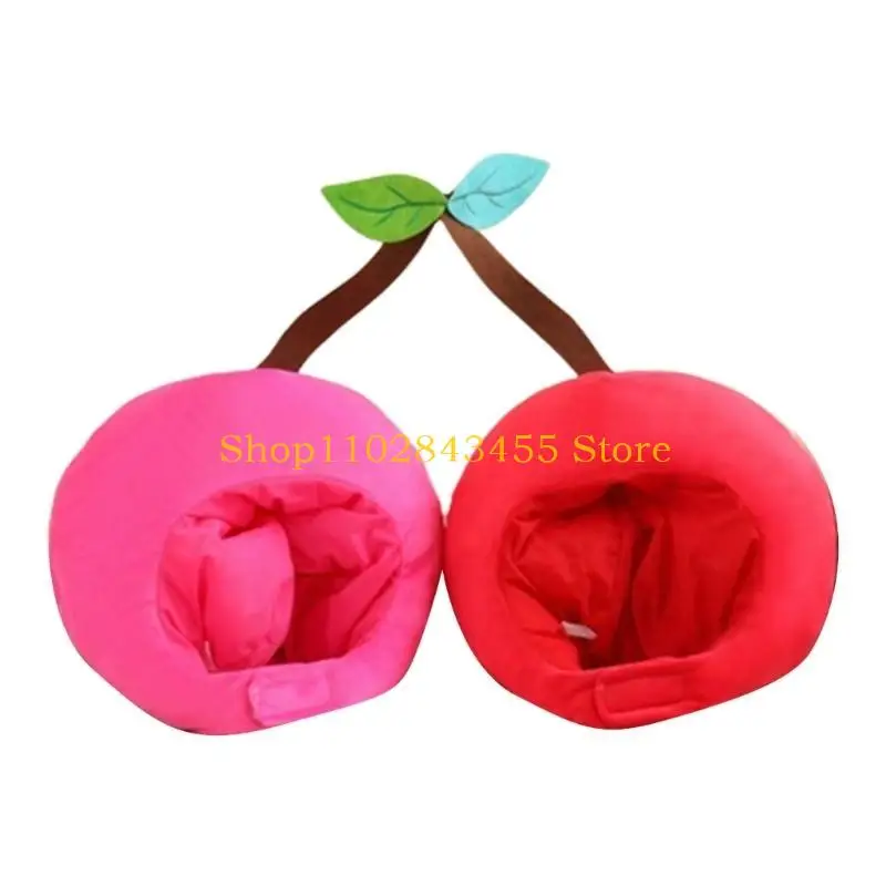 

49MC Chubby Fruit Headgear Perfect for Halloween Parties Masquerade Costume Accessories Photo Props