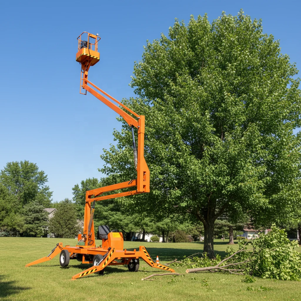 YG Customized Contractor Towable Aerial Boom Lifts Building And Construction Equipment