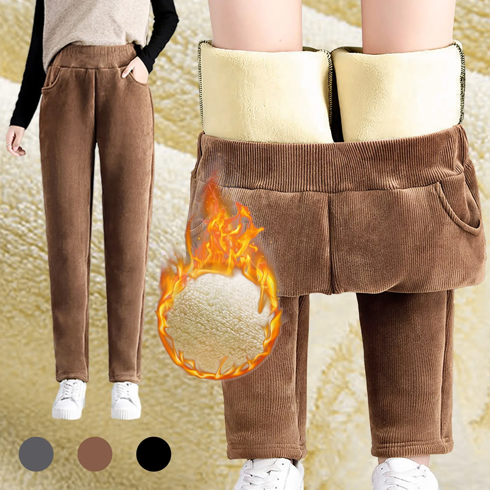 

Women'S Jogging Bottoms Warm Winter Jogging Bottoms Lined Thermal Fleece Sports Trousers Womens Dressy Casual Wear For Women