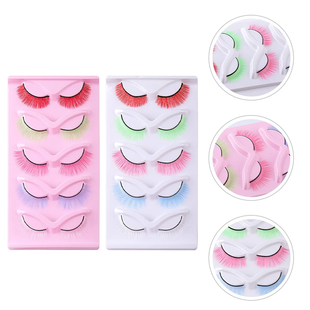 Paquete de 2 cajas de pestañas postizas naturales para mujer, extensiones de pestañas individuales, accesorios de maquillaje para uso diario