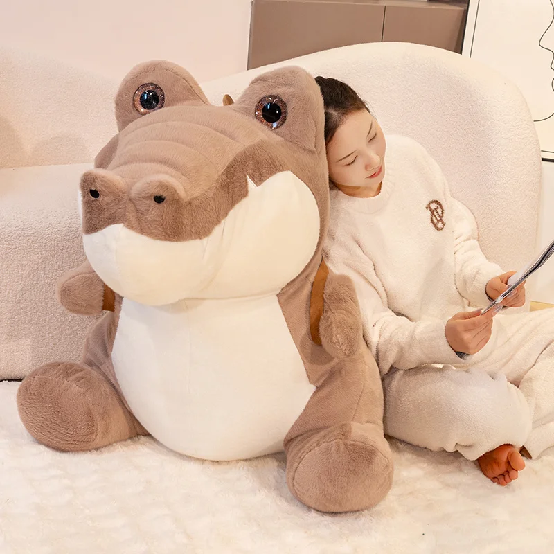 20-45CM 카와이 만화 애니메이션 악어 플러시 장난감 카와이 배낭 악어 박제 동물 어린이 귀여운 잠자는 인형 선물