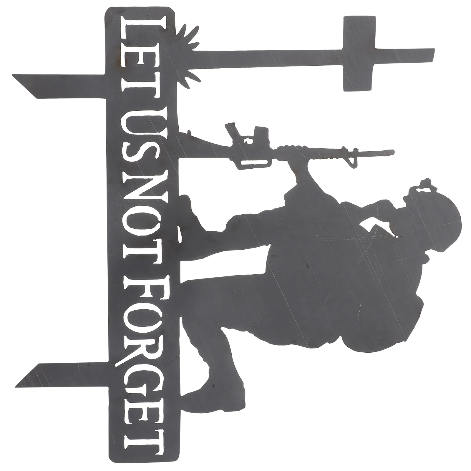 

Metal Soldier Decoration Outdoor Memorial Day Yard Stake Garden Ornament Patriotic Veterans Grave Marker Lawn Decor