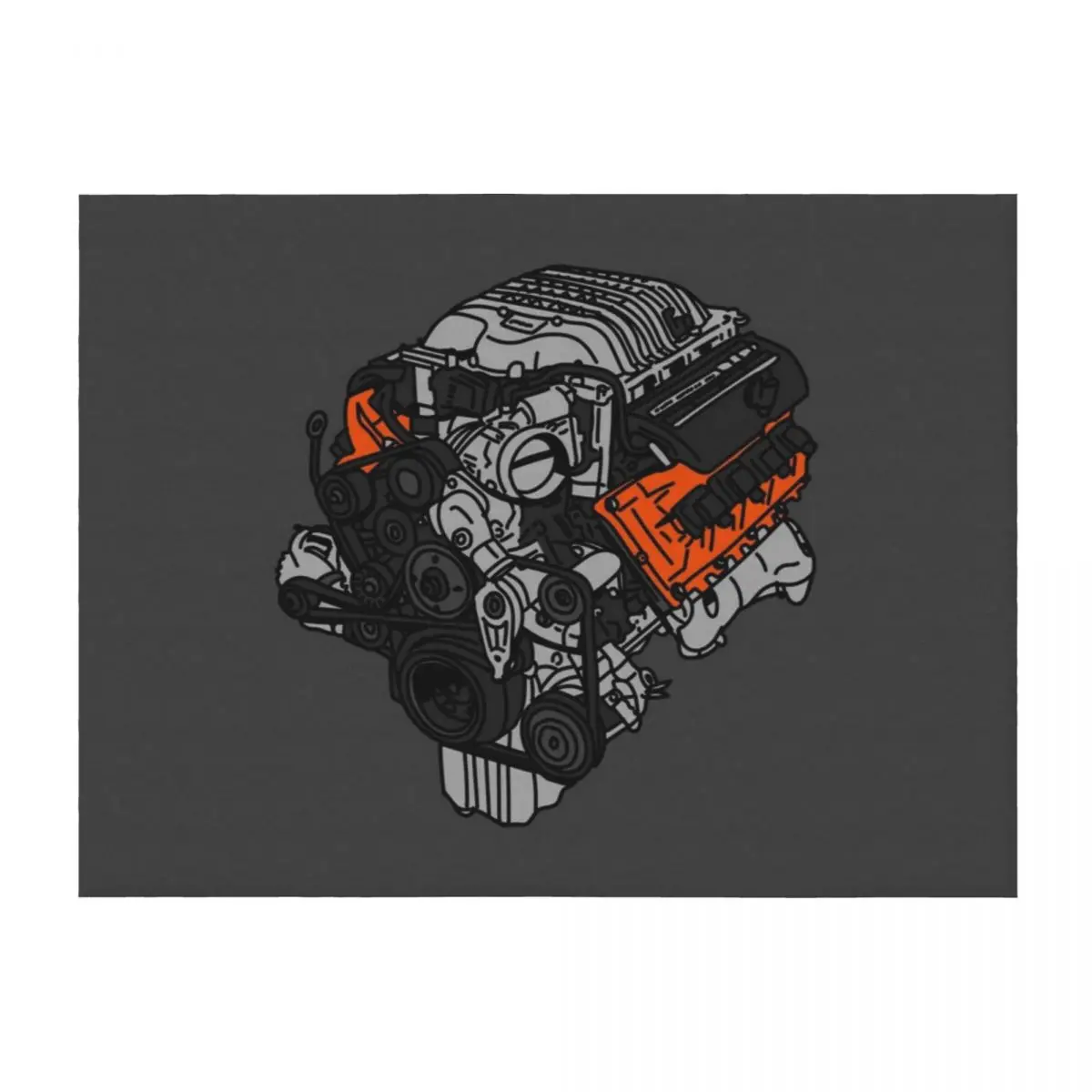

Hellcat Engine Throw Blanket Giant Sofa valentine gift ideas Baby Plush Blankets