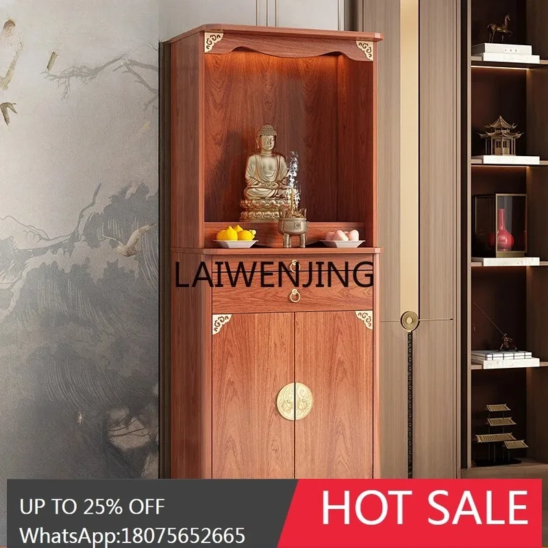 MJY custom new Chinese Buddhist cabinet incense case table God of Wealth solid wood Guanyin Buddhist cabinet