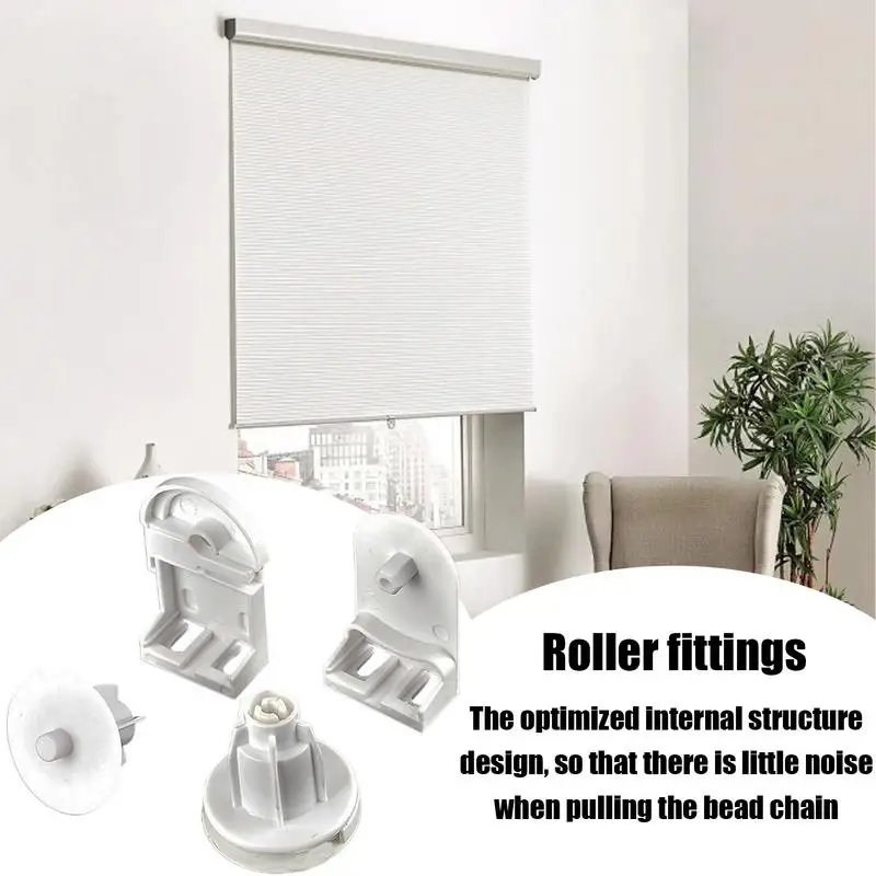 Curtains Roller Fitting Ceiling Mounted Rail Roller Fixation Curtains Track Fittings Quiet Roller Blind Connector Convenient