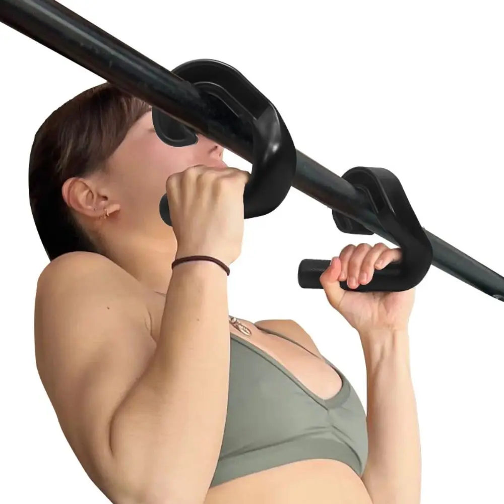 

1 Pair Hook Type Fitness Grip Handle 45° Pull-up Gym Sport Handle Muscle Building Multifunctional Weightlifting Grip Handle