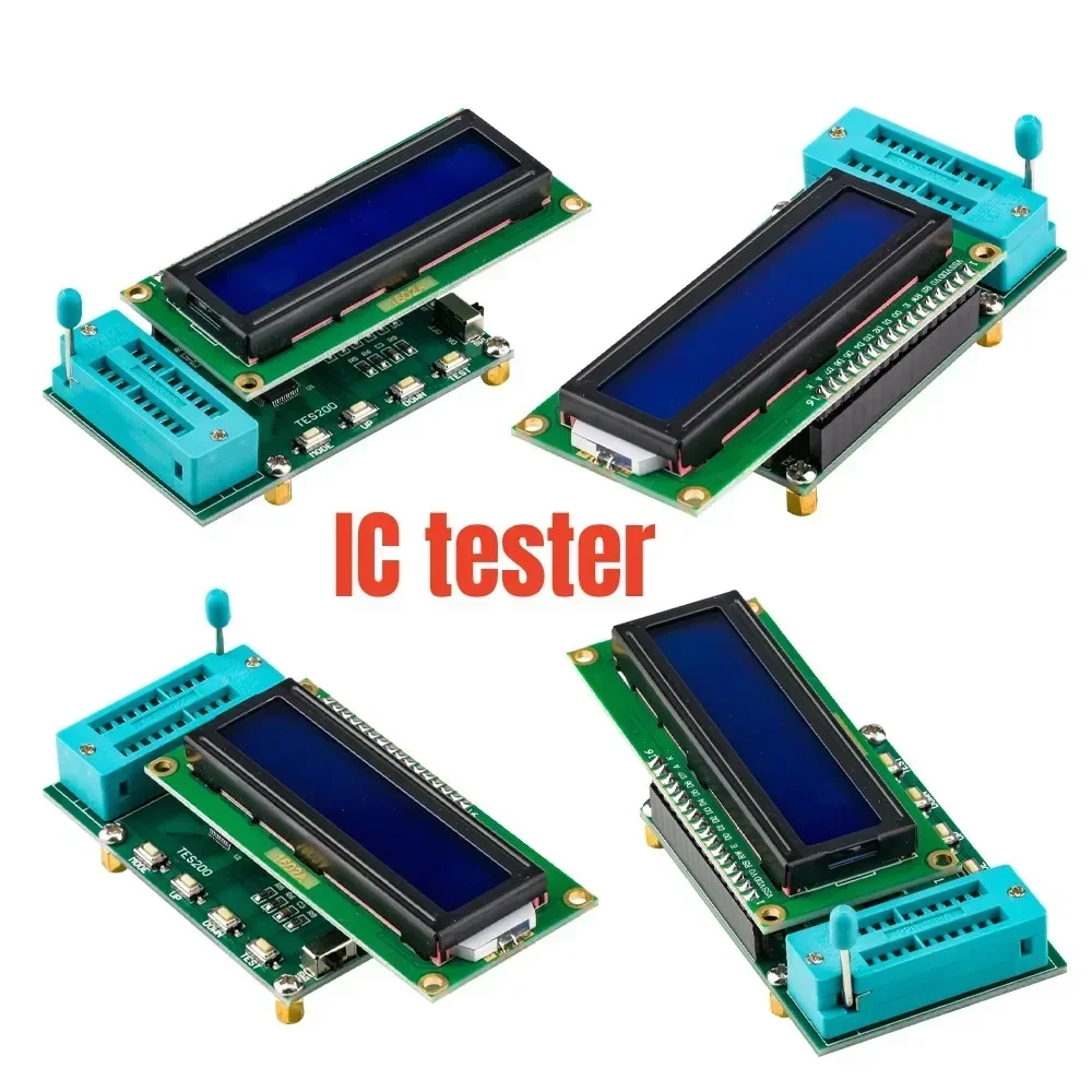 TES200 Digital integrated circuit tester IC tester 74 Series 40 series IC Logic Gate Testing Integrated Circuit Checker