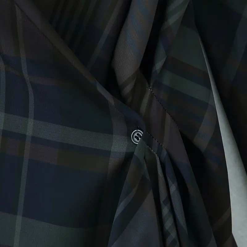 NLZGMSJ 2026 Lente Casual Geruite Broek Vrouwen Set Mode Droop Geplooide Top Rechte Broek 2 Delige Sets Voor Vrouw Outfit