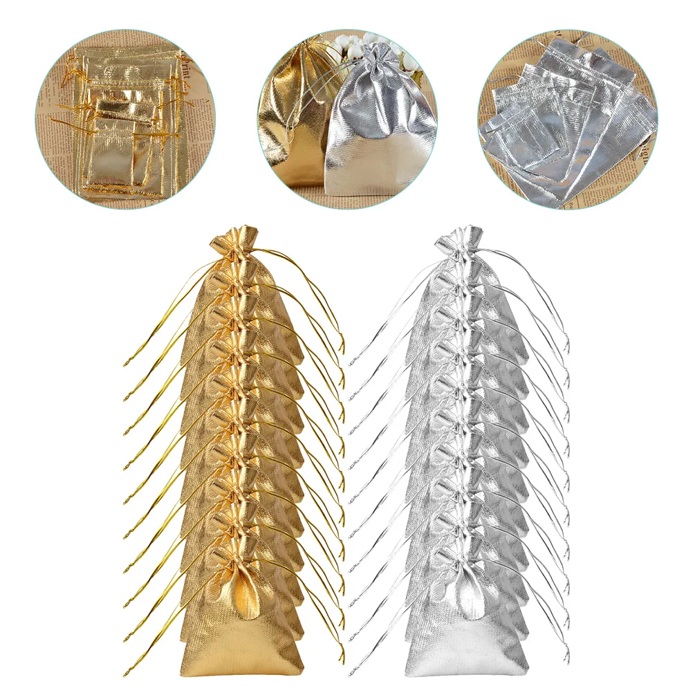 

100Pcs Treat Bags Drawstring Closure Gift Bags for Cookies Chocolate Jewelry Favors Wedding Birthday Party Supplies