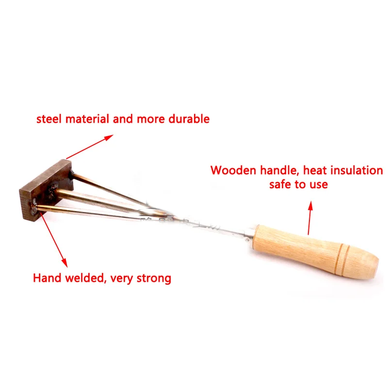 Custom Logo Steel Mold Cake Branding Stamp with Handle Wood Leather Hamberger Beef Printing Hot Stamping Logo Heating Craft Tool