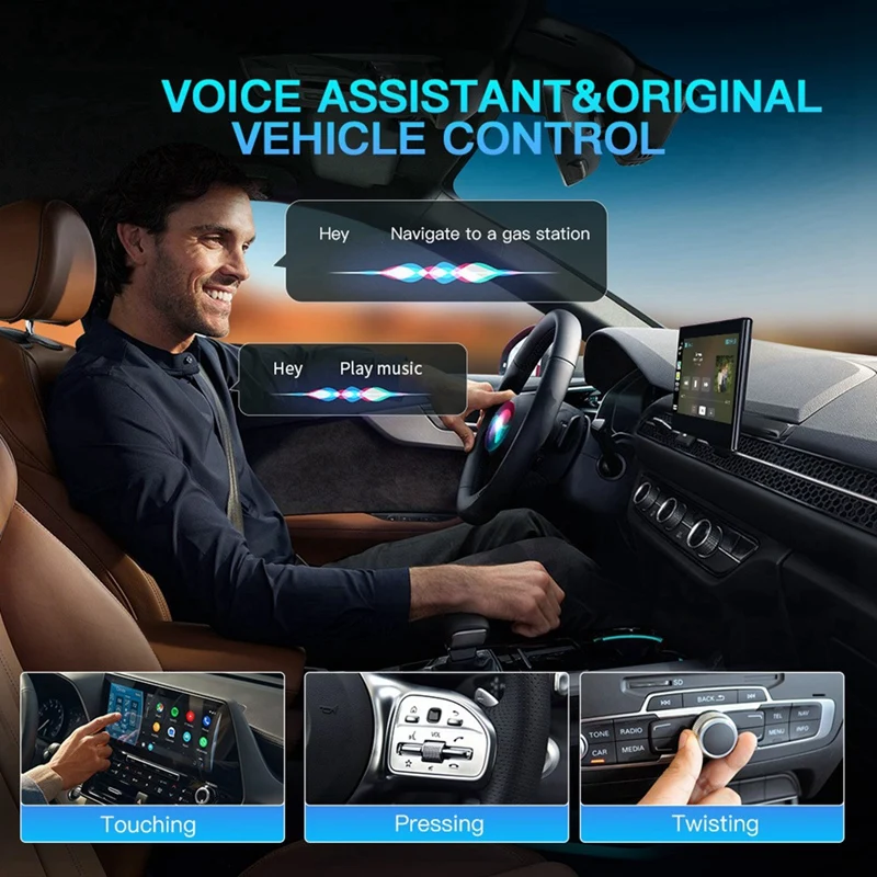 

Car Wireless Adapter Plug and Play Carbit Link to Wireless CarPlay Android AUTO Box