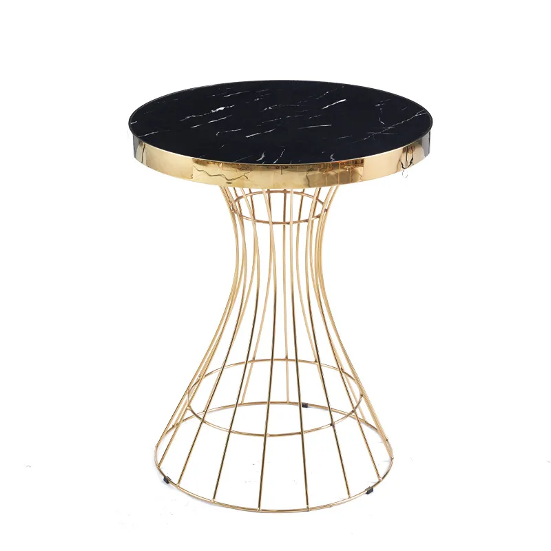 

Simple negotiation reception table household living room rock slab imitation marble round coffee table