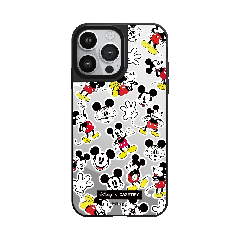 Disney Mickey Mouse  Mirror Phone Case With MagSafe For iPhone 16 15 14 13 12 11 Pro Max Plus Ctue Anti-drop Back Cover