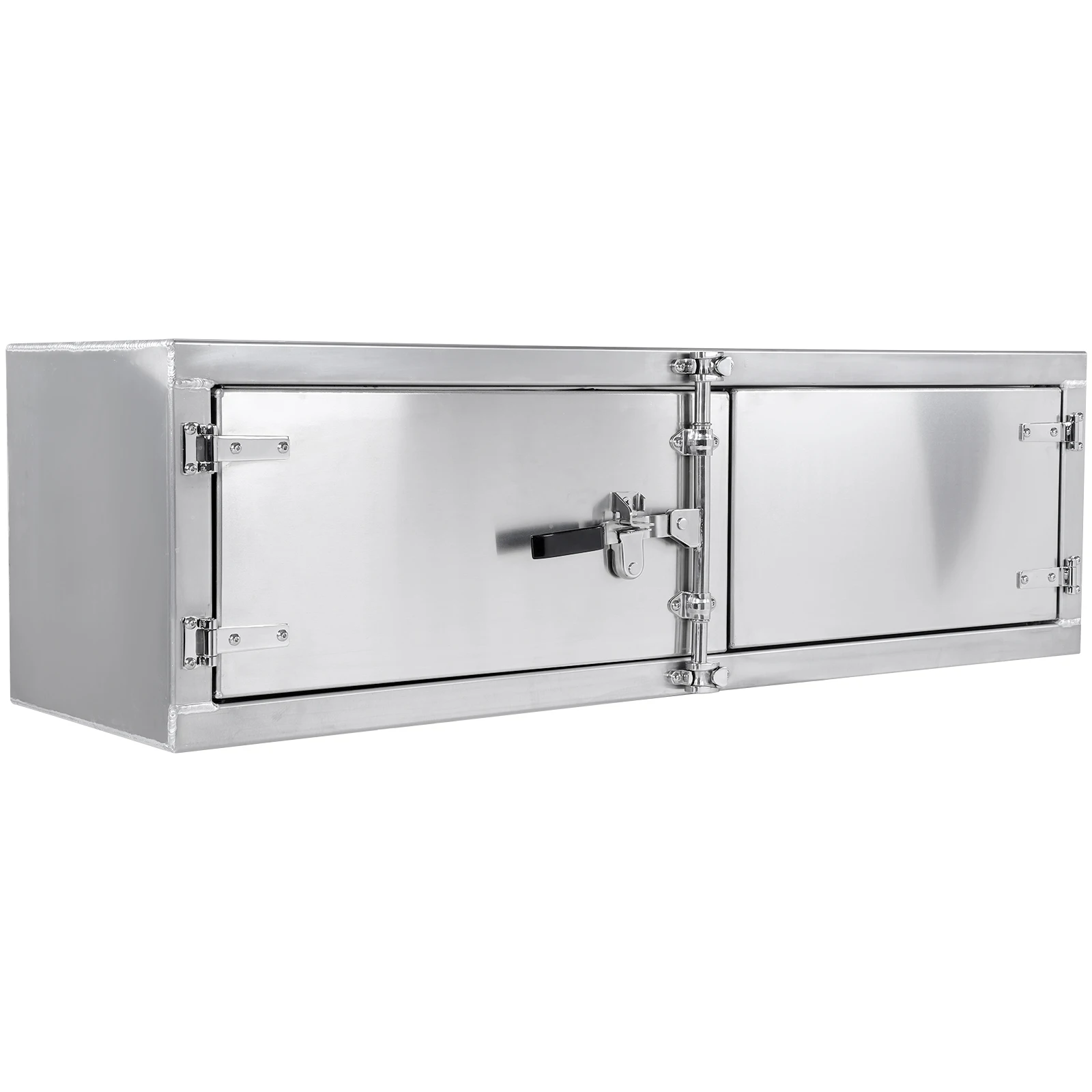

Ящик для инструментов под кузов грузовика с замком Cam-Lock, 18 x 18 x 60 дюймов, с двойными распашными дверцами, алюминиевый, для пикапов, автодомов, прицепов