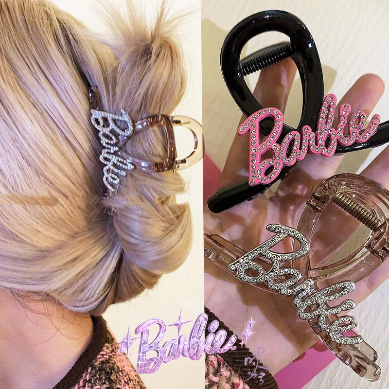 Barbie Hair Claws Kawaii Trendy Movie Hair Decoration Y2K Style Stylish Hair Clips Cute Sweet Retro Fashion Girls Gift Lovely