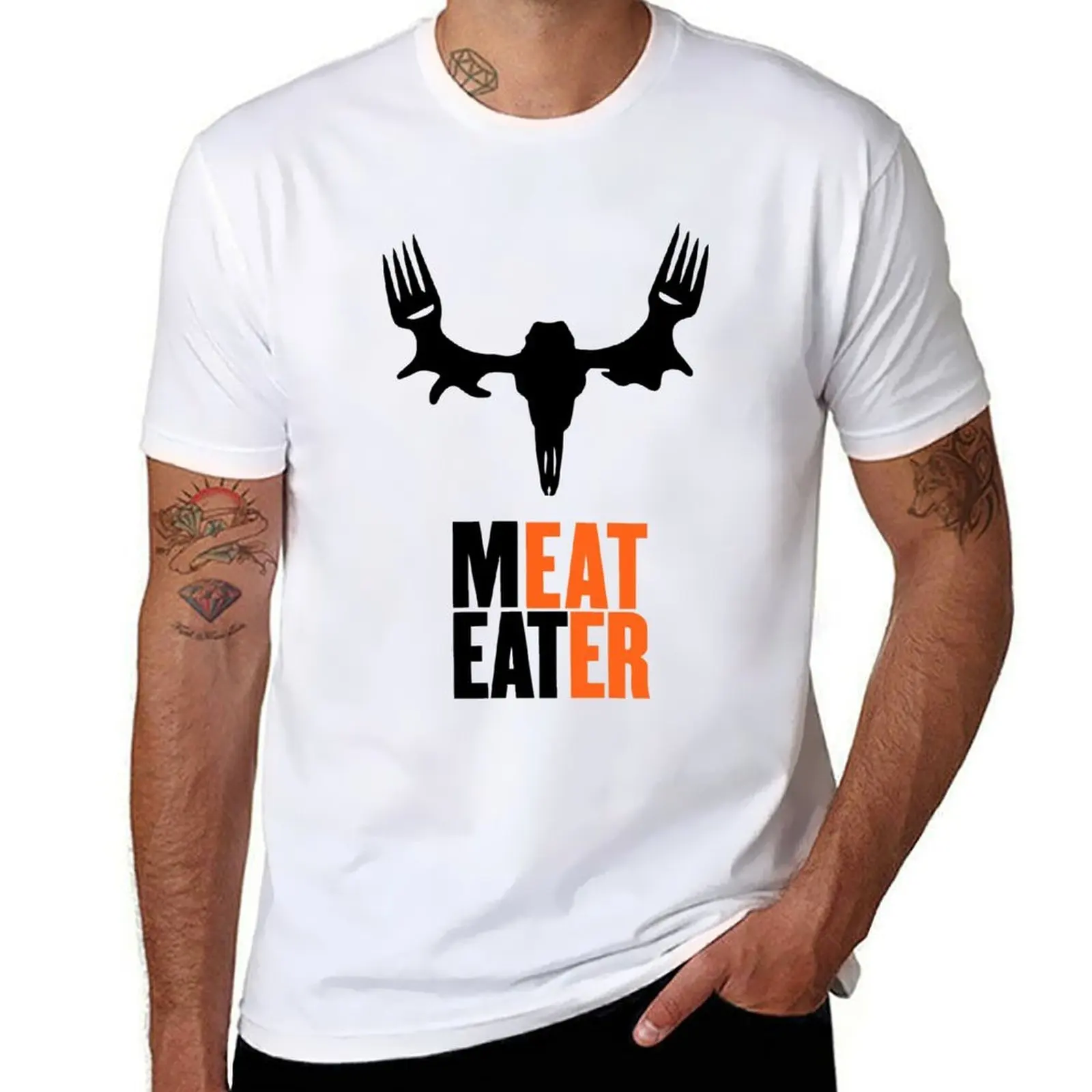 

Gray Meat Eater Logo T-Shirt funny t shirts man man graphic t shirt T-Shirt