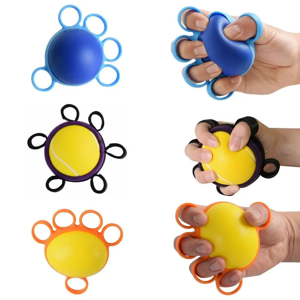 

Portable Finger Grip Ball Finger Expander Five Fingers Strength Rehabilitation Recovery Trainer Kids Adult Decompression Toys