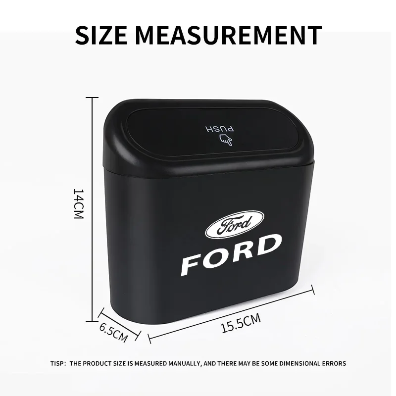 Car Portable Trash Can Hanging Storage Box For Ford Focus 2 MK2 3 4 MK3 MK4 ST Mondeo Festiva Fusion Suit Fiesta Mustang Ranger