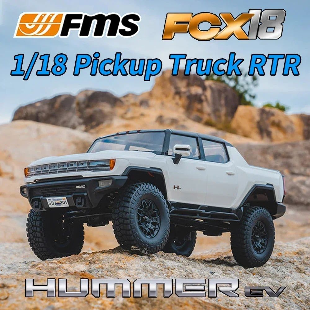FMS FCX18 HUMMER EV 514up inoler 1/ RC Télécommande Modèle de Voiture RTR, Jouets pour Adultes et Enfants