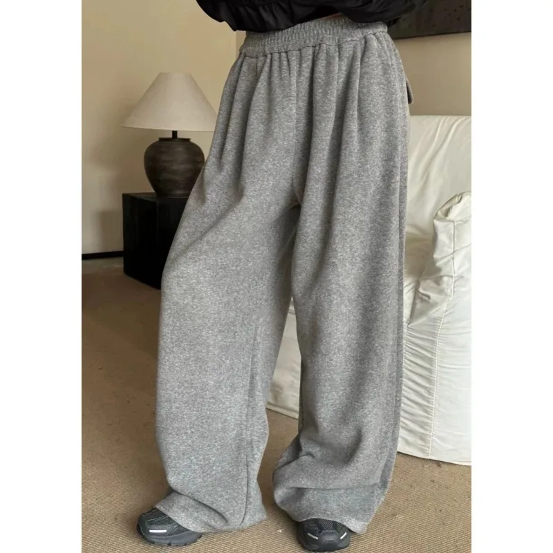 

QWEEK Oversized Vintage Sweatpants Woman Spring Baggy Harajuku Sports Pants Korean Fashion Causal Streetwear Trousers Aesthetic