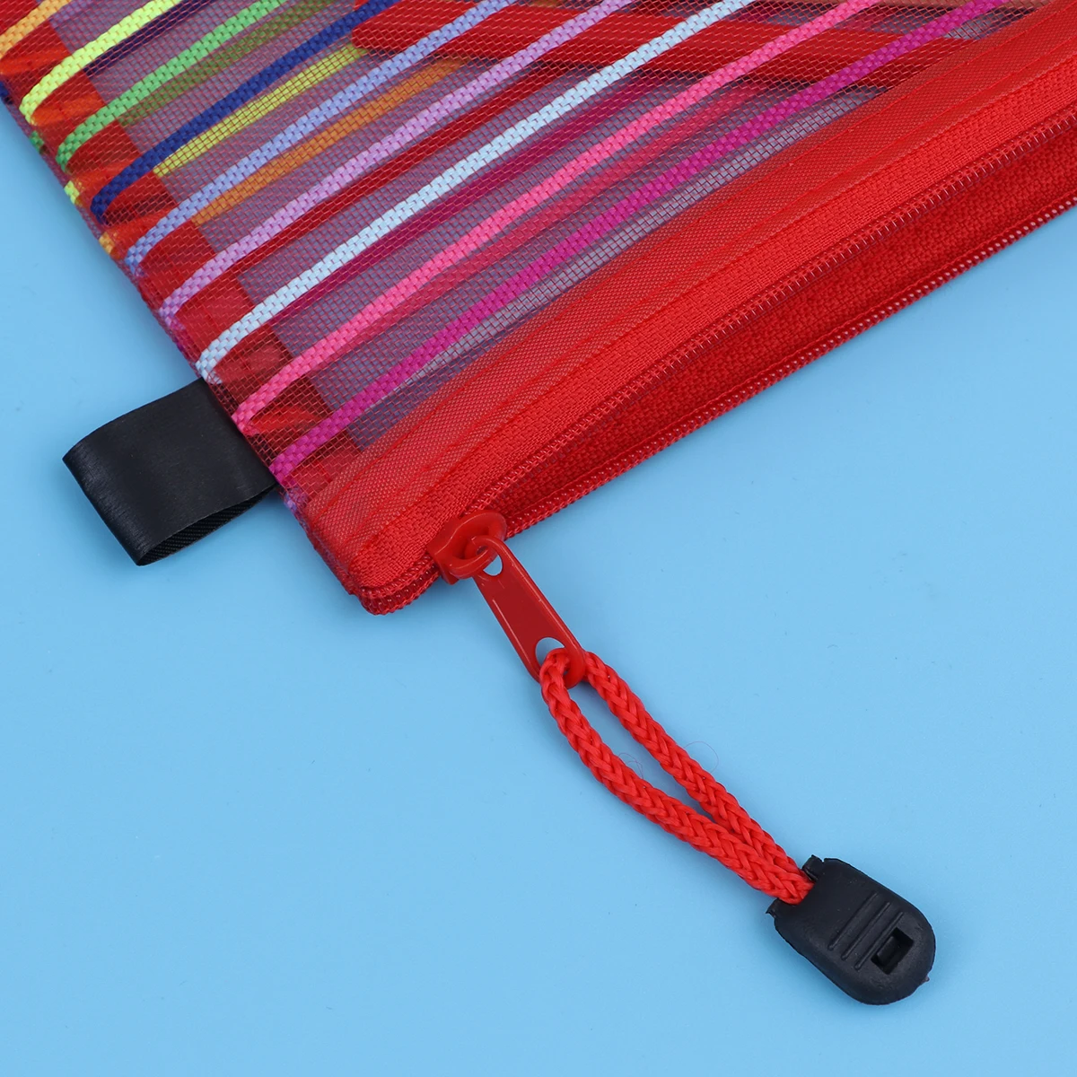 

12pcs Zipper Mesh Pouch Pencil Pen Bag Multipurpose Travel Bags for Office Supplies Cosmetics Travel Accessories