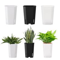 Side Opening Octagonal Flowerpot High Quality Plastic Potted Plants 3 Colors Vientiane Pots Square Pots Gardening Decoration