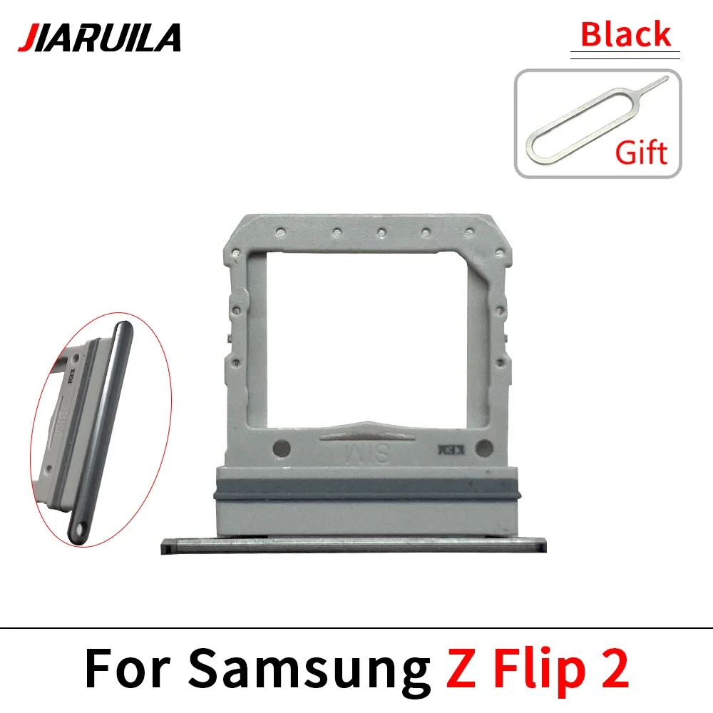 New Sim Card Tray For Samsung Z Flip 2 3 4 5 5G Chip Slot Holder Adapter Socket Micro Nano Socket Part