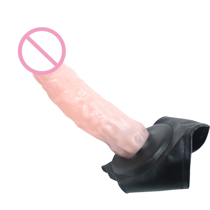 20cm Strap on Dildo Hollow Penis Sleeve Insertable 15cm Penis Enlargement Condoms Sex Toys for Lesbian Adult Toys Big Dick