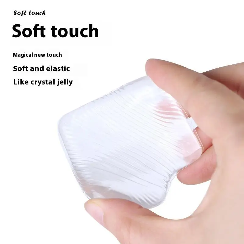 1 szt. Krem BB Bez Efektu Powłoki Matującej, Narzędzie do Makijażu, Miękka Silikonowa Gąbeczka Żelowa do Podkładu i Kosmetyków do Twarzy