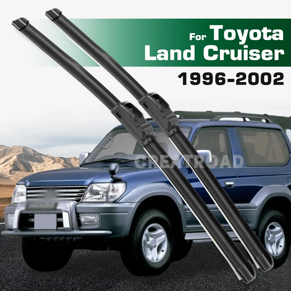 

GREATROAD Wiper LHD&RHD Front Wiper Blades Set For Toyota Land Cruiser Prado J90 1996 - 2002 Windshield Windscreen 19"+18"