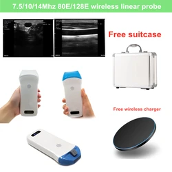 Sonostar Handhed 7.5MHZ 10MHZ 14MHZ 80E/128E Elements Wifi Wireless Ultrasound Scanner Linear Probe