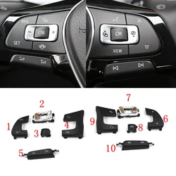 For VW Golf 7 MK7 VII Multifunctional Steering Wheel Button Volume/OK/Cruise/Down/Up/RES SET/Mode Key Decoration Cover Shell