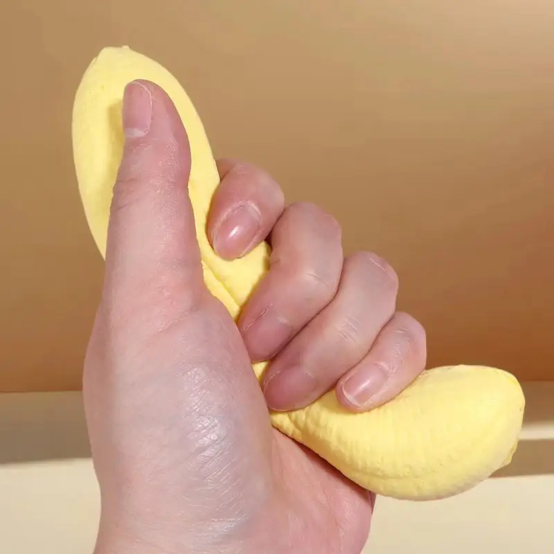 Jouet à presser en forme de banane relaxant, jouet moelleux anti-stress pour adultes et enfants, idée cadeau amusante