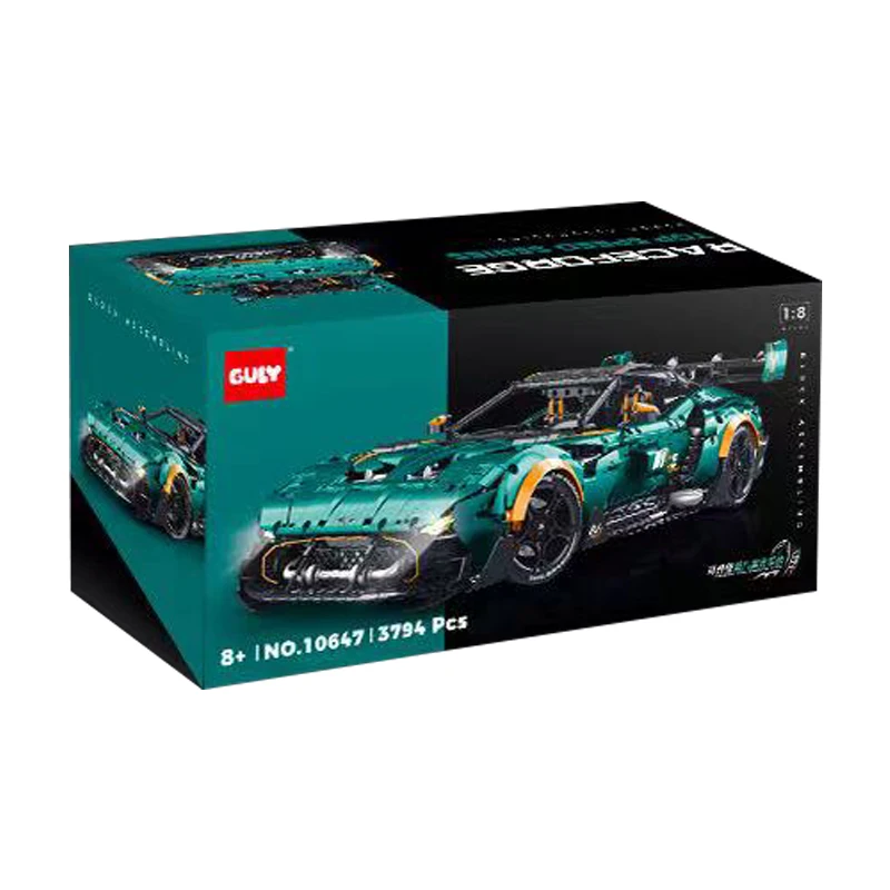 

В НАЛИЧИИ 10647 MOC Технический RC Vulcan Спортивный автомобиль Строительные блоки Сборка кирпичей Модель игрушки для мальчиков Рождественский подарочный набор