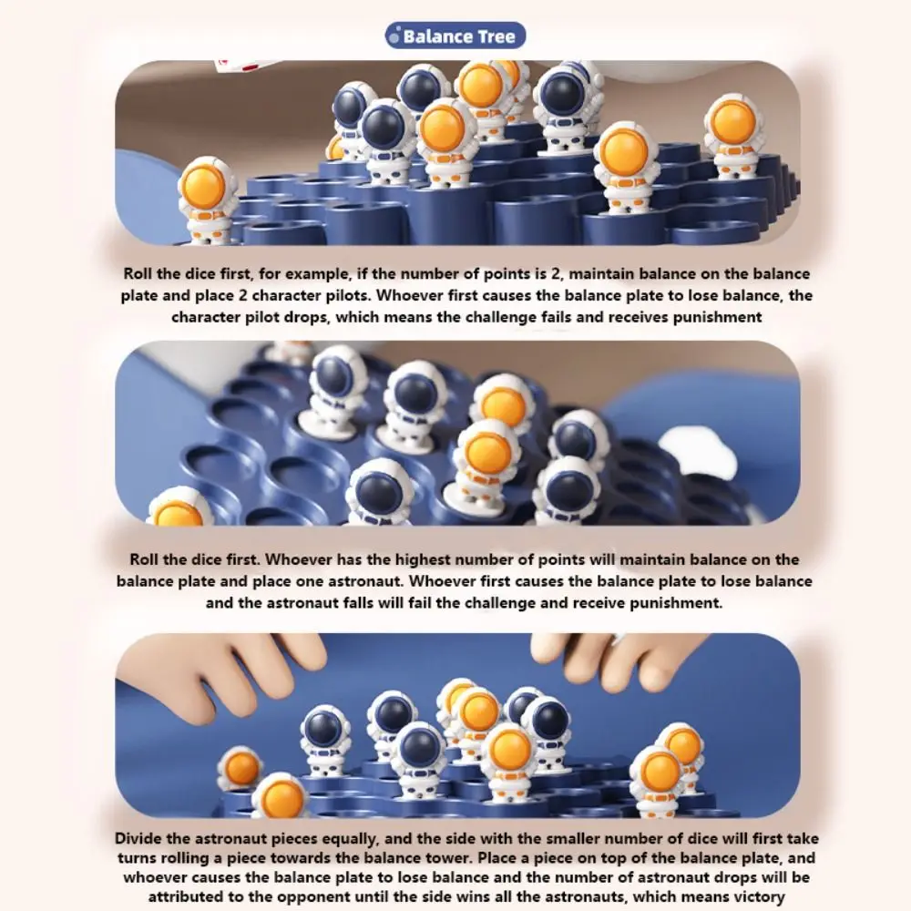 High Quality Astronauts Frog Balance Tree Educational Plastic Tabletop Games Spaceman Balance Board Game