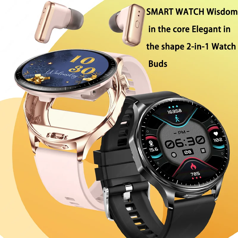 Nuovo orologio intelligente 2 in 1 con auricolari Smartwatch TWS auricolare Bluetooth cardiofrequenzimetro orologio sportivo orologio fitness