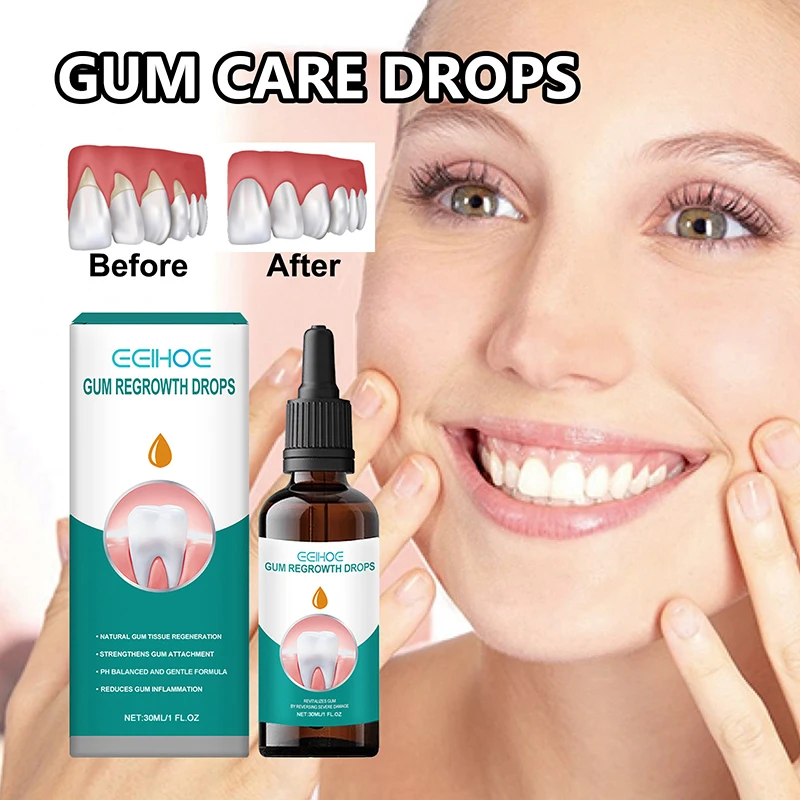 Gums Relief Drops Effectively Repair Damaged Gums Relieve Toothache Strengthen Teeth And Strengthen Gums  Oral Care Serum