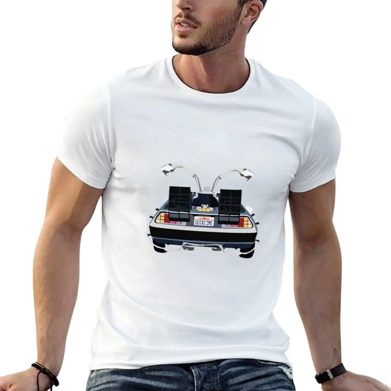 

Back to the Future Delorean 'OUTATIME' T-Shirt T-shirts man blanks custom t-shirts outfits for men