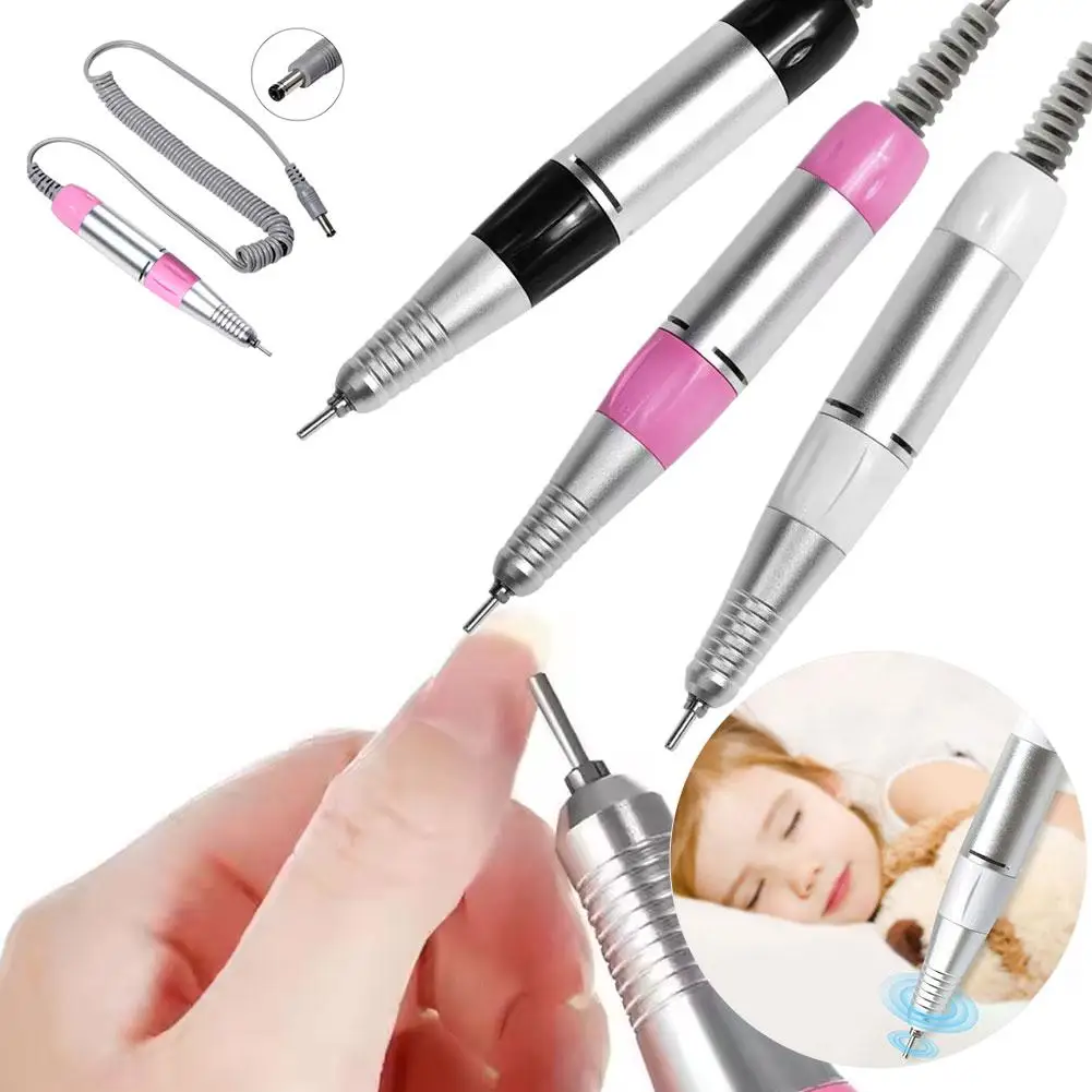 Elektryczny pilnik do paznokci PLUG Akcesoria do pilników do paznokci Narzędzie do polerowania Frezarka Uchwyt do pilnika do paznokci Rękojeść do pedicure Szlifierka ﻿   Manicure A2Z3