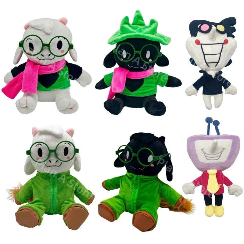 

New Anime Deltarune Ralsei Plush Deltarune Spamton Tenna Plush Cartoon Cute Sheep Soft Stuffed Plushies Doll Toy For Kid Gift