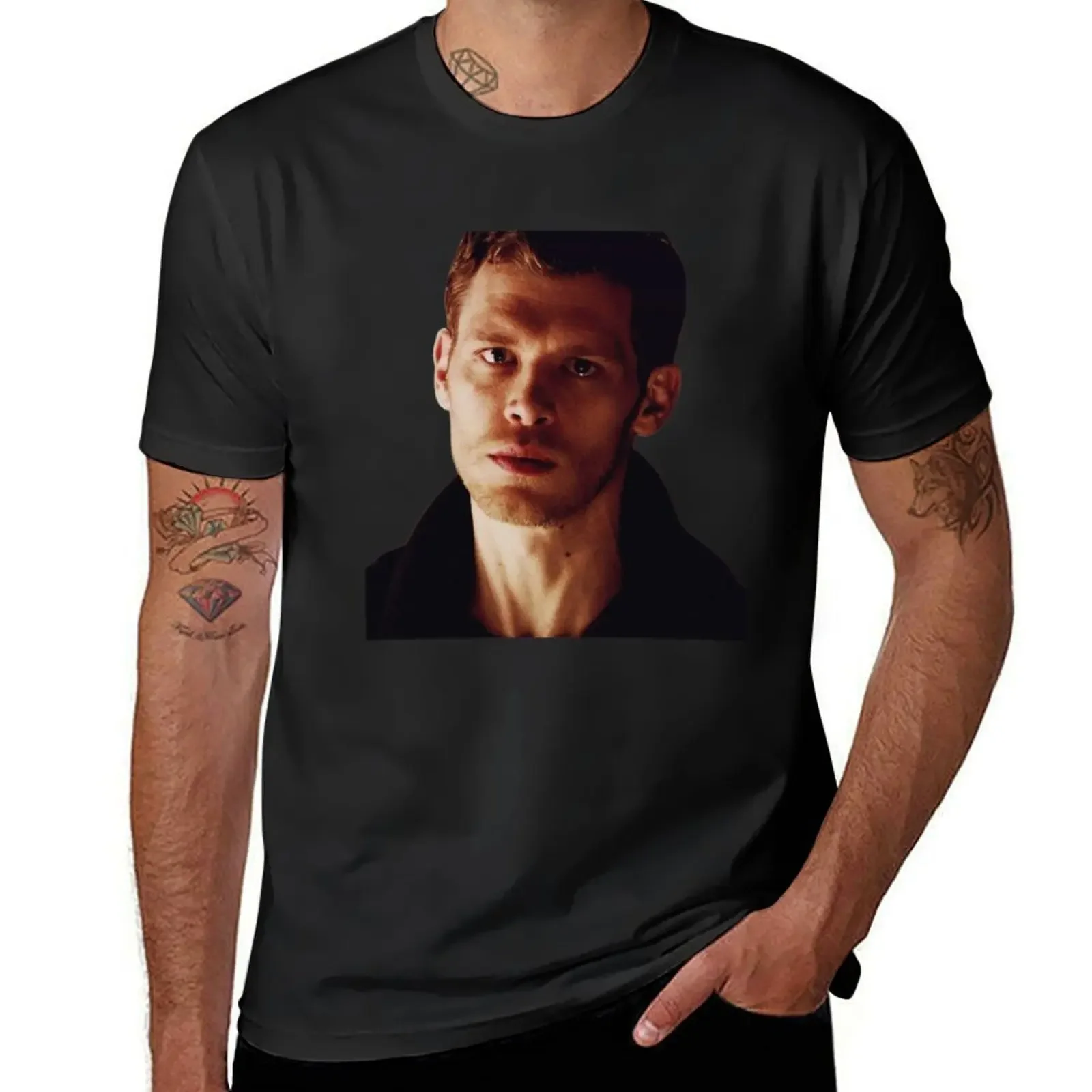 

Klaus Mikaelson the originals T-Shirt oversizeds tops kawaii clothes men graphic t shirts