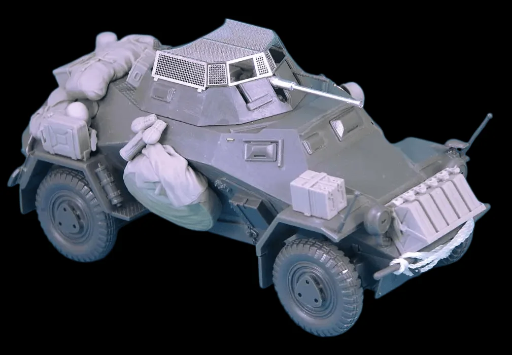 

Набор для сборки модели из литой смолы 1/35, GK, модификация Sdkfz.222, неокрашенный.