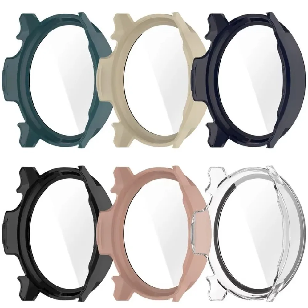 PC+Tempered Glass Protective Case Full Coverage Anti-scratch Screen Protector 41/45mm Bumper Cover Shell for Garmin Venu 4